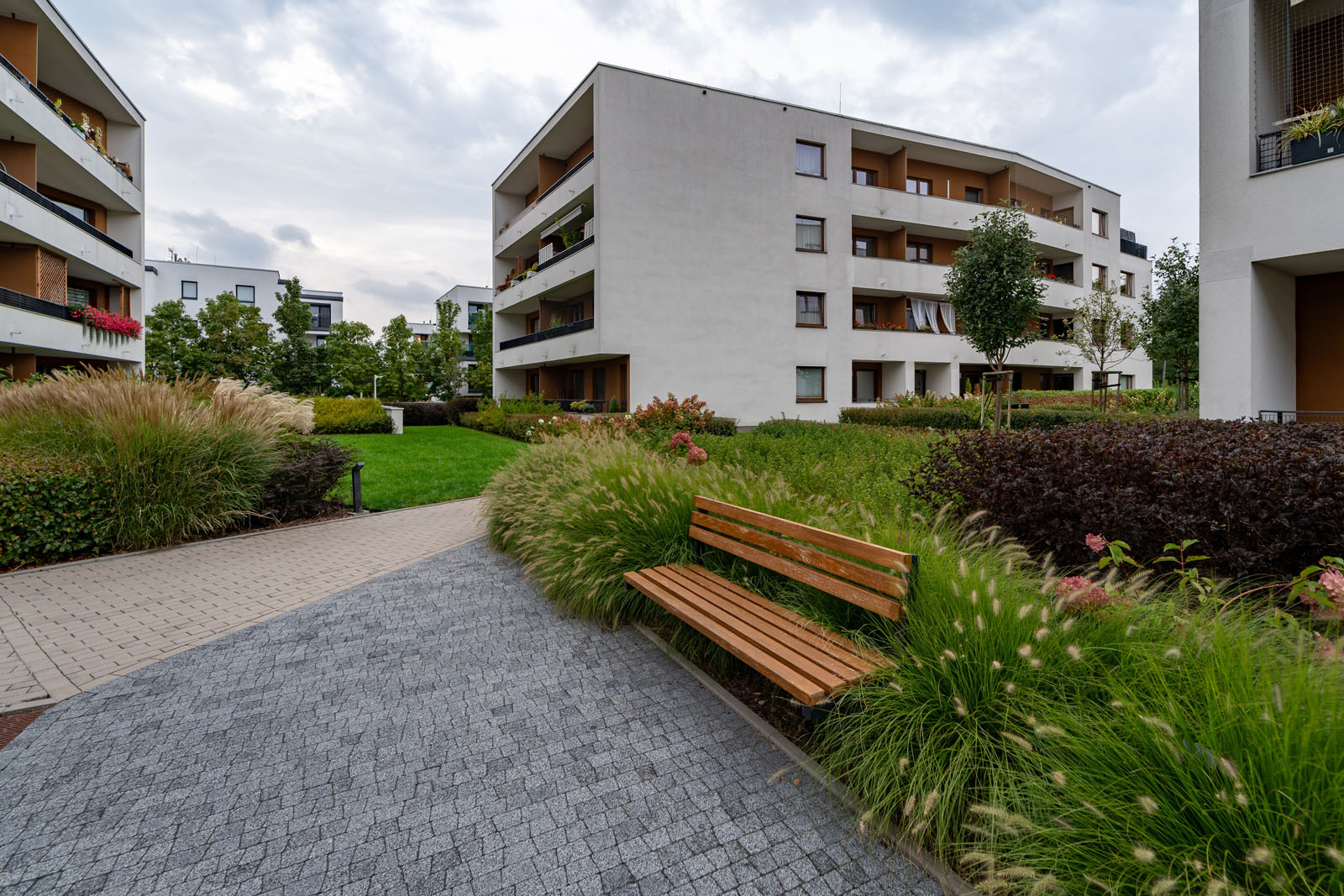 New Leaf Service Apartments Lawn and Pathway