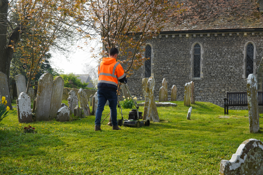cemetery lawn maintenance