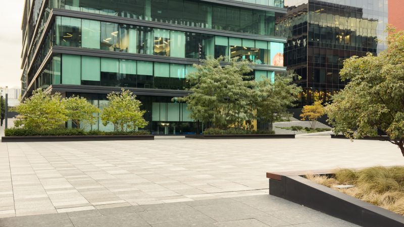 New Leaf Services Bank Hardscaping
