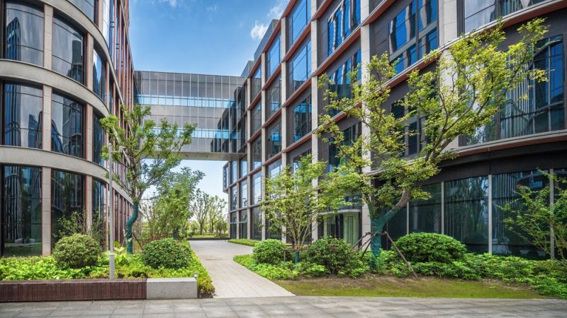 New Leaf Services Houston Bank Landscape Design and Installation